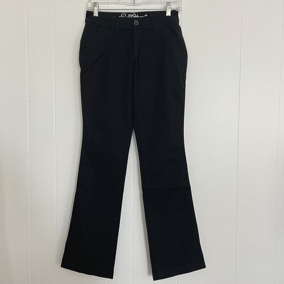 Old Navy "Sweetheart" Black Mid-Rise Bootcut Jeans 0R NWOT - Picture 1 of 3